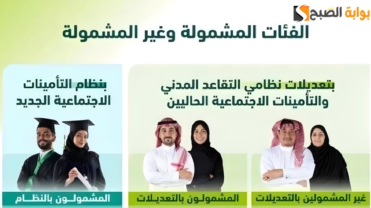 الفئات المشمولة بنظام التقاعد الجديد