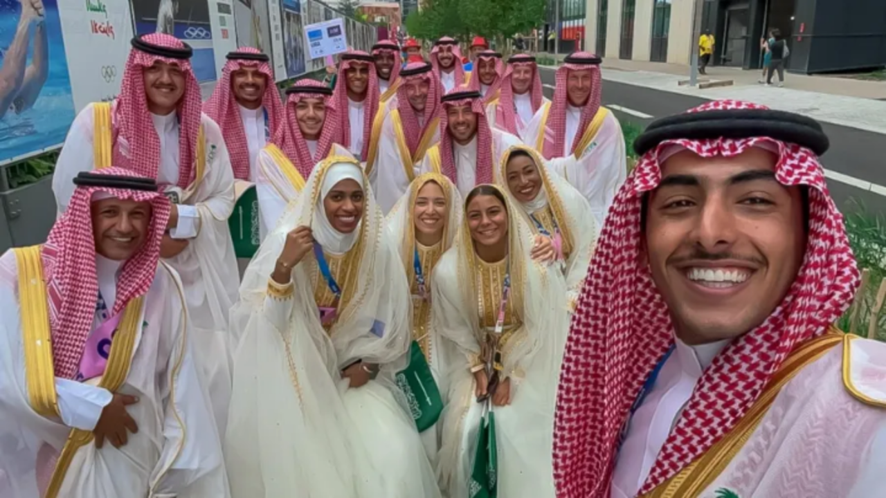 بعثة المملكة في حفل الافتتاح