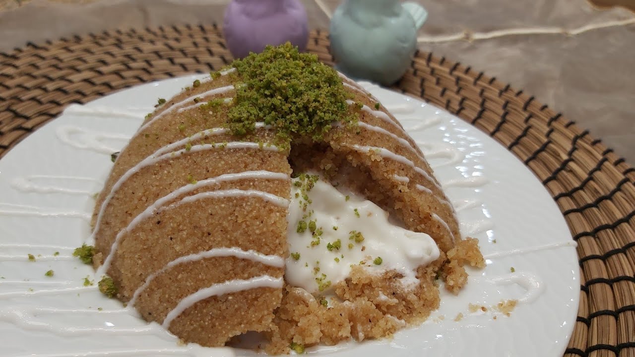 حلى السميد بالآيس كريم