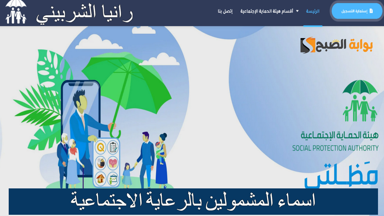 اسماء المشمولين بالرعاية الاجتماعية