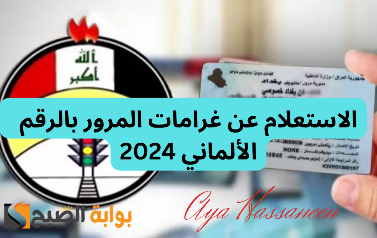 الاستعلام عن غرامات المرور بالرقم  الألماني 2024