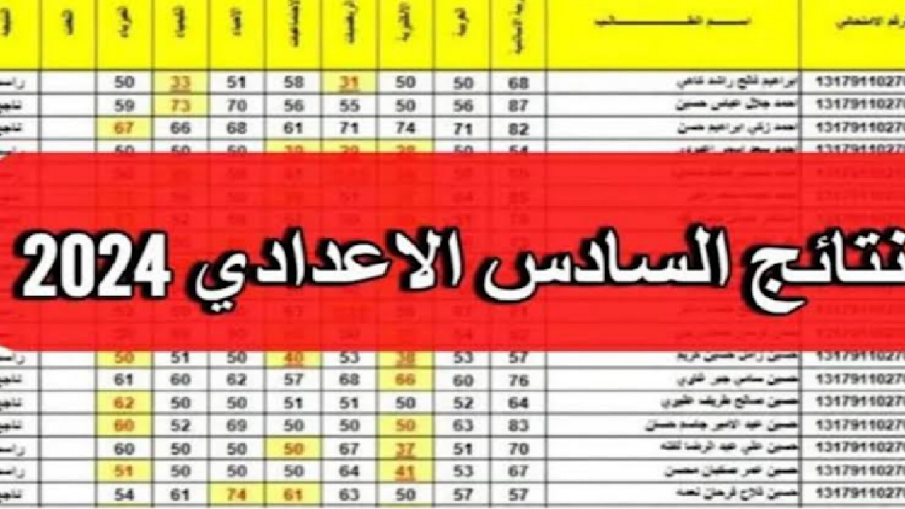 الاستعلام عن نتائج السادس الإعدادي