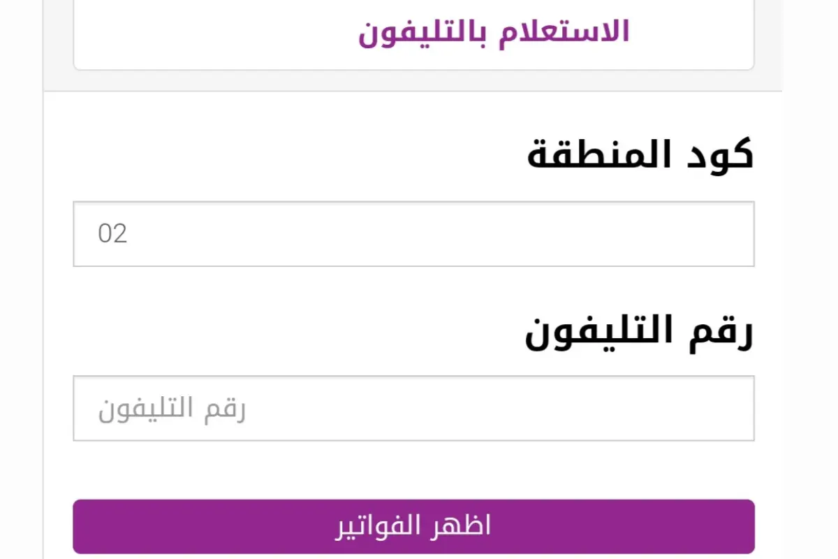 فاتورة التليفون الأرضي يوليو 2024