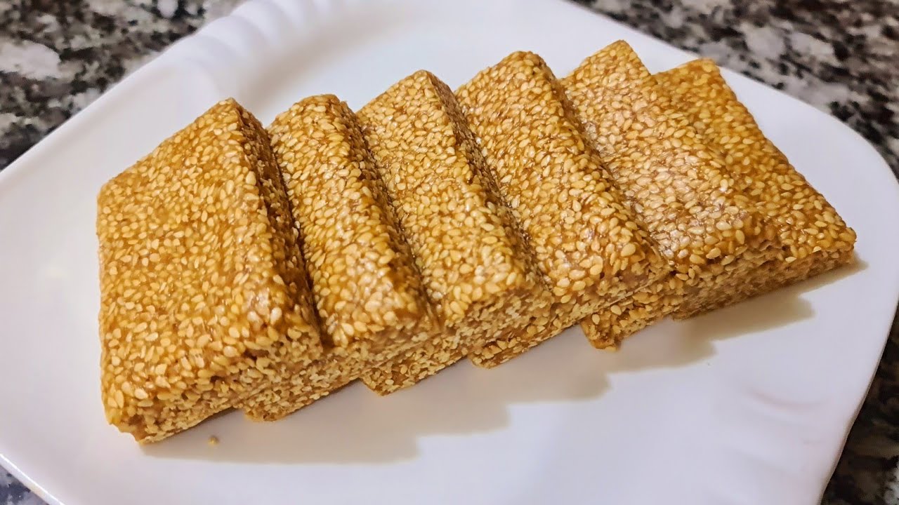 حلوى السمسم بالعسل الصحية