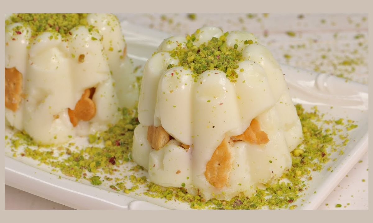 حلى المهلبية بالبسكويت