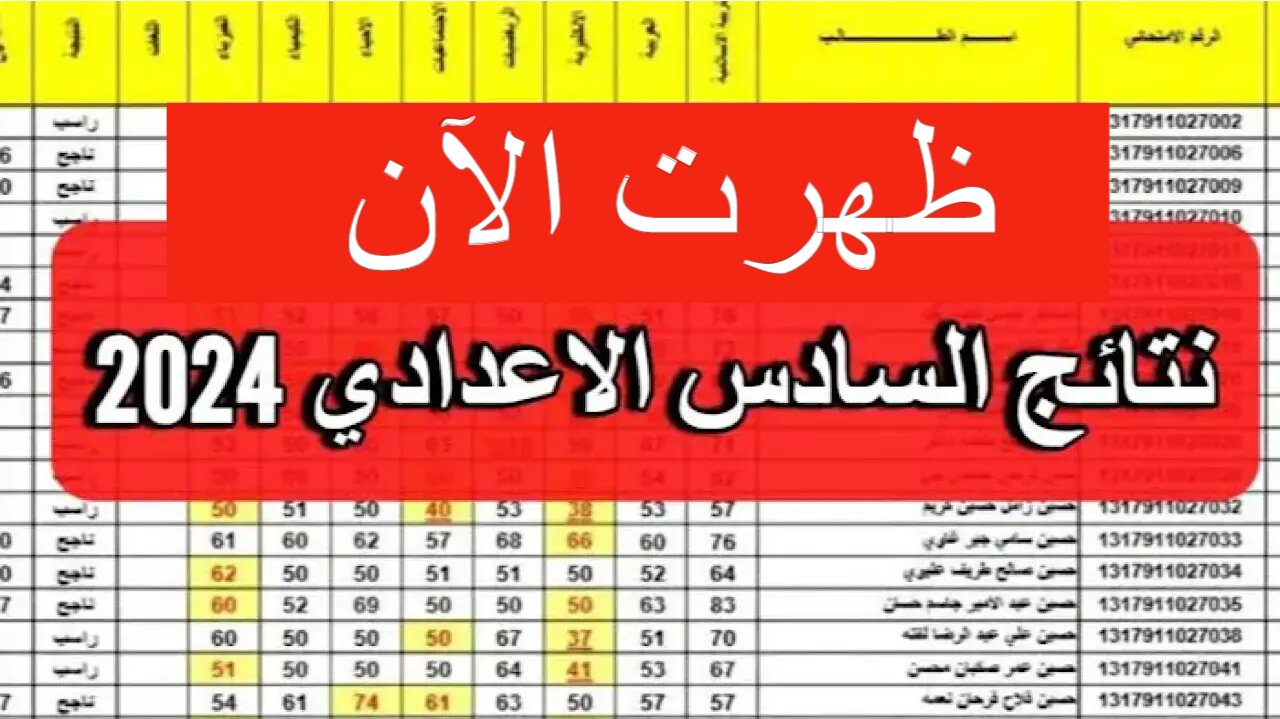 خطوات الاستعلام عن نتائج السادس الإعدادي موقع نجاح