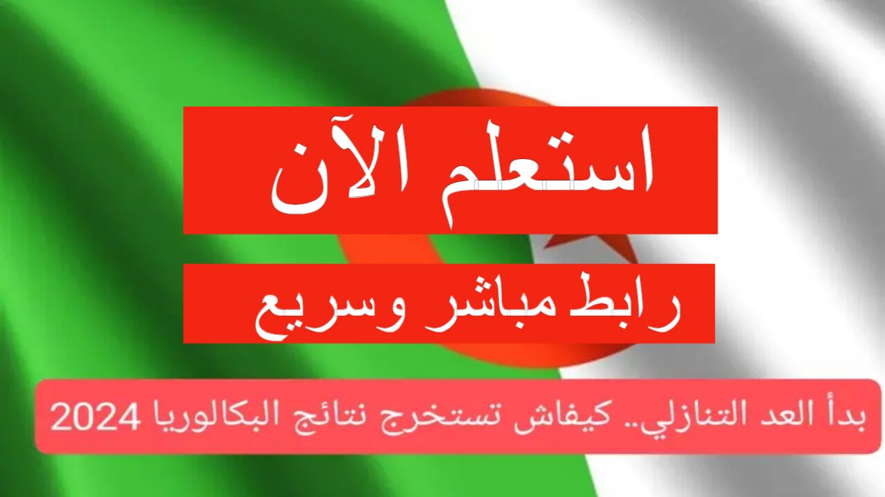رابط نتائج البكالوريا في الجزائر 2024