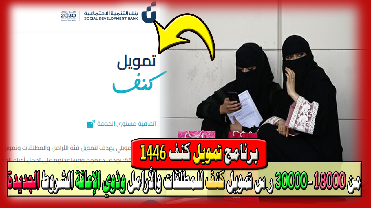 شروط تمويل كنف 1446 من بنك التنمية الاجتماعية