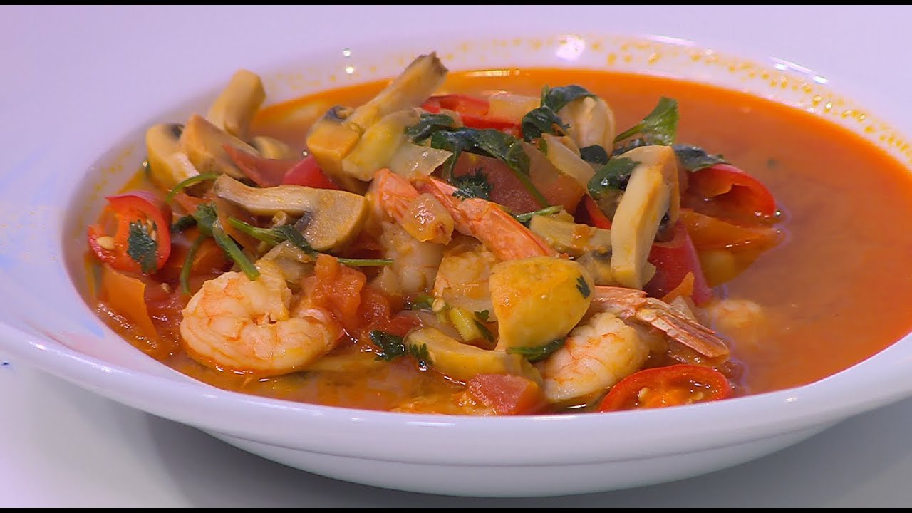 طريقة تحضير شوربة الجمبري