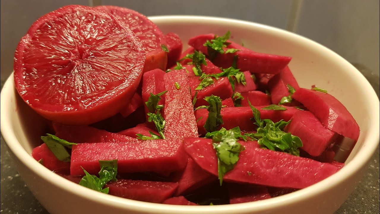 طريقة عمل الطرشي الأحمر 