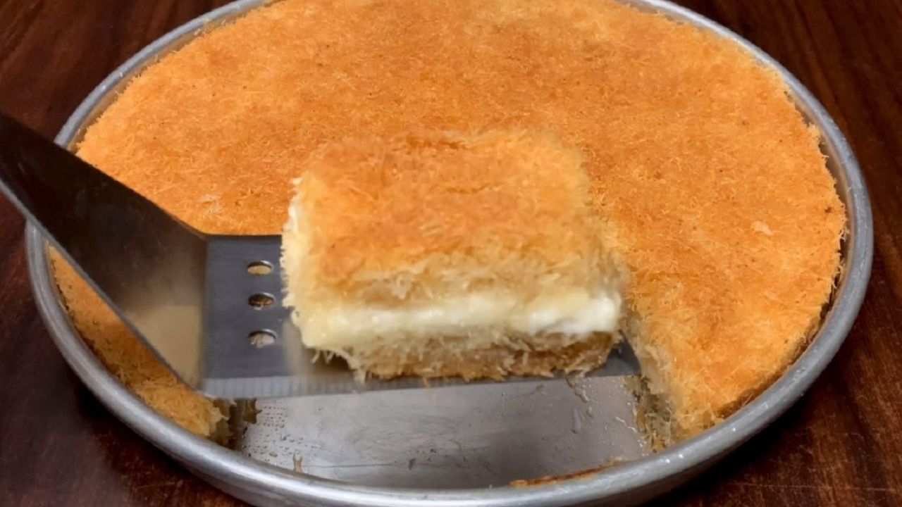 طريقة عمل الكنافة بالكريمة