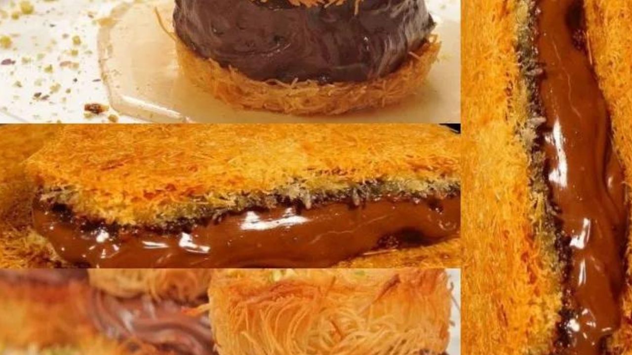 طريقة عمل كنافة بالنوتيلا