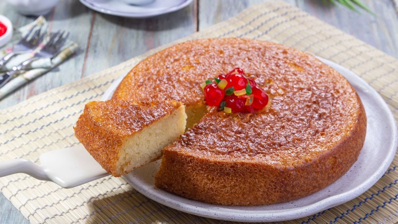 طريقة عمل كيكة الزبادي بالشربات