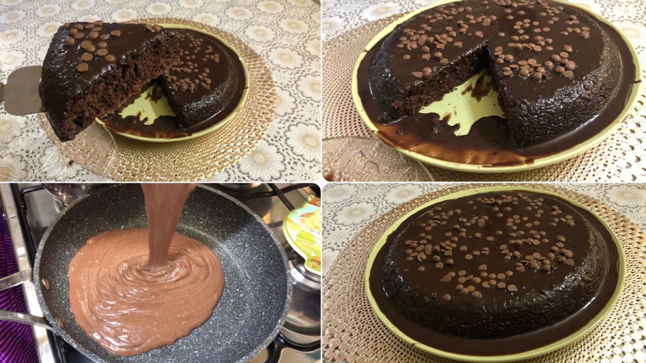 طريقة عمل كيكة الشيكولاته في الطاسة غرقانه في الصوص