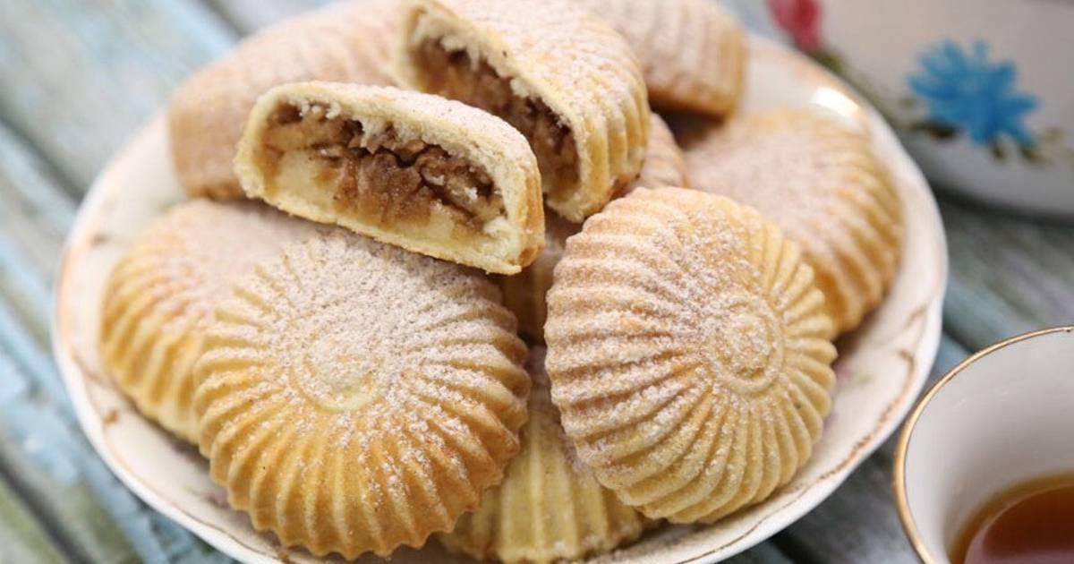 طريقة عمل معمول التفاح بالقرفة لذيذ الطعم ويذوب بالفم