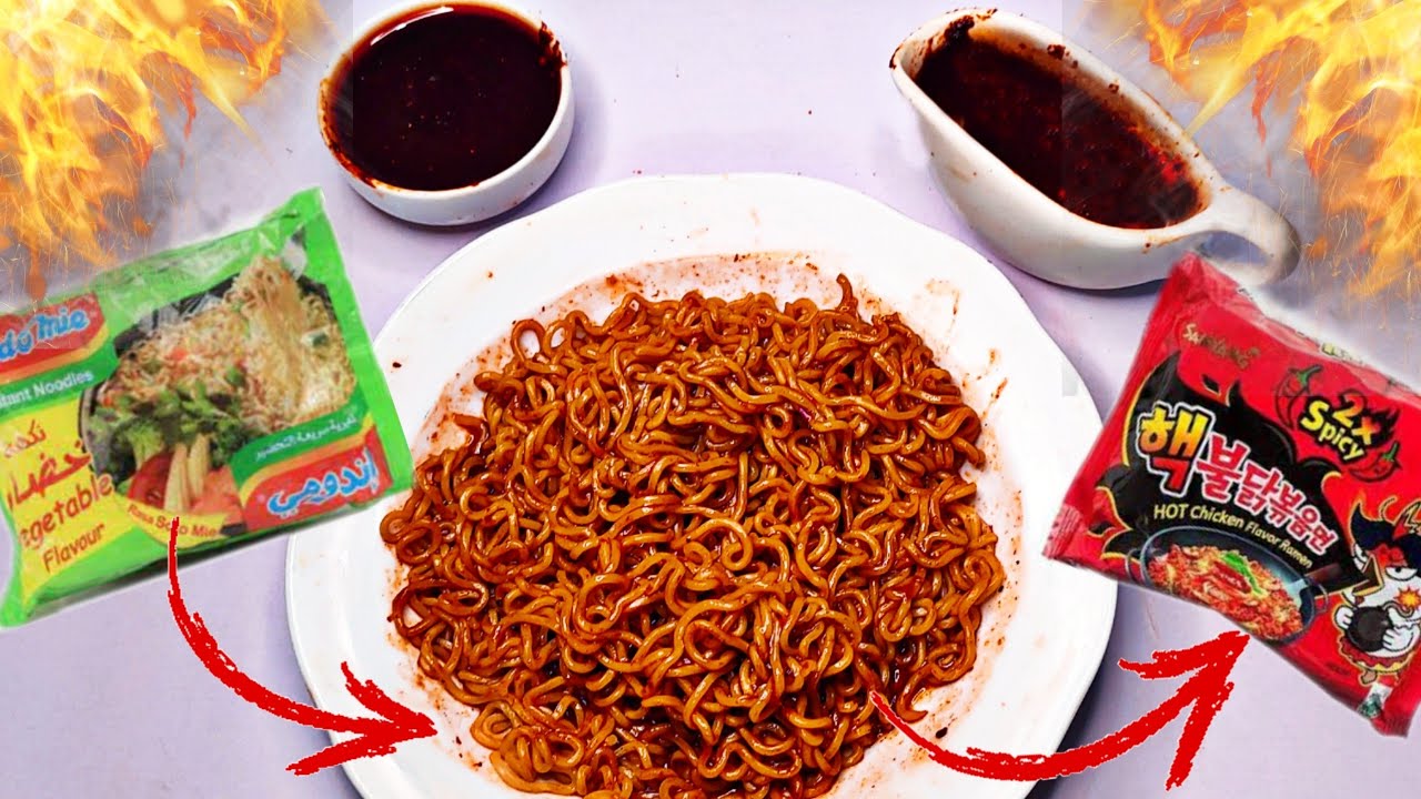 طريقة عمل نودلز حار