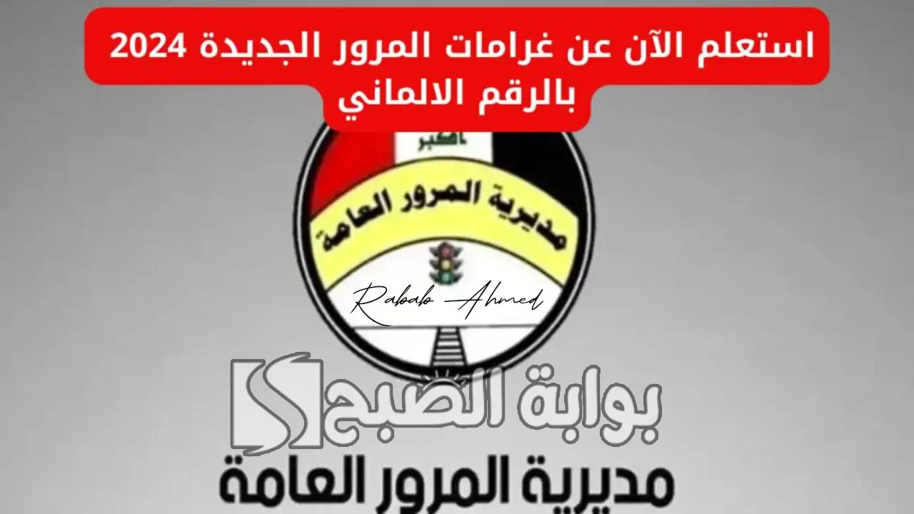 غرامات المرور العامة الرقم الألماني 2024