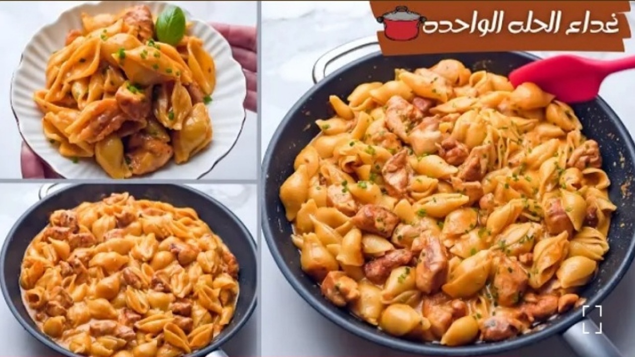 فاهيتا الدجاج بالمكرونة