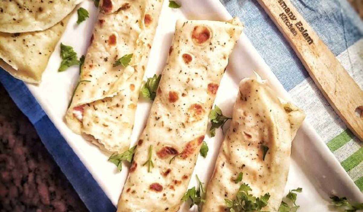 كريب بحشوة الزيت والزعتر