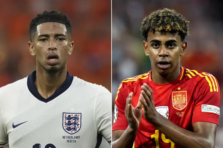 لامين جمال نجم منتخب إسبانيا، و يلينغهام أمل منتخب إنجلترا