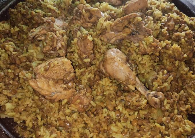 مجدرة بقطع الدجاج