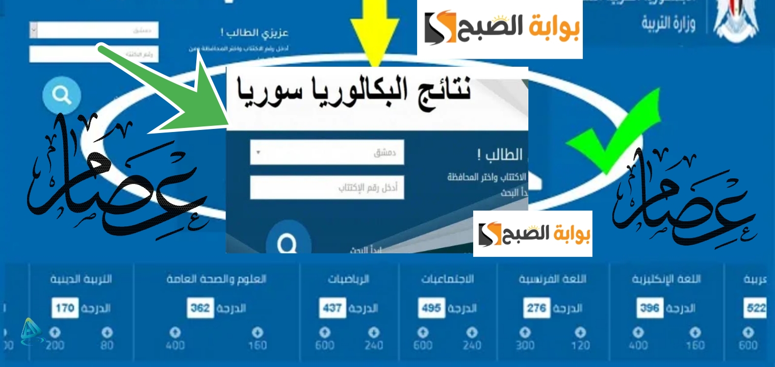 نتائج البكالوريا سوريا 2024 1