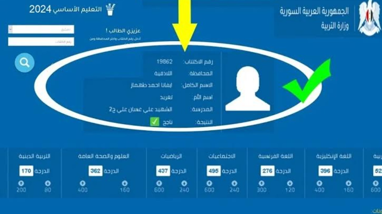 جميع المحافظات.. رابط استعلام نتائج التاسع سوريا 2024 عبر moed.gov.sy