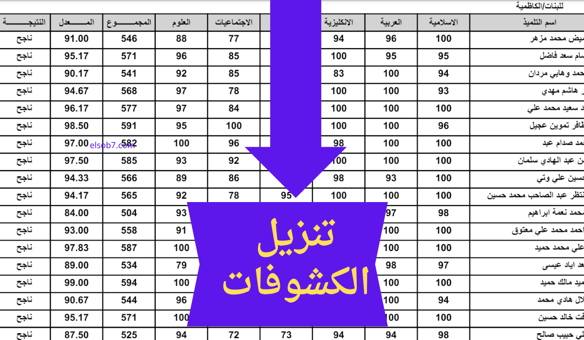 نتائج السادس الاعدادي 2024 مهني الدور الثالث