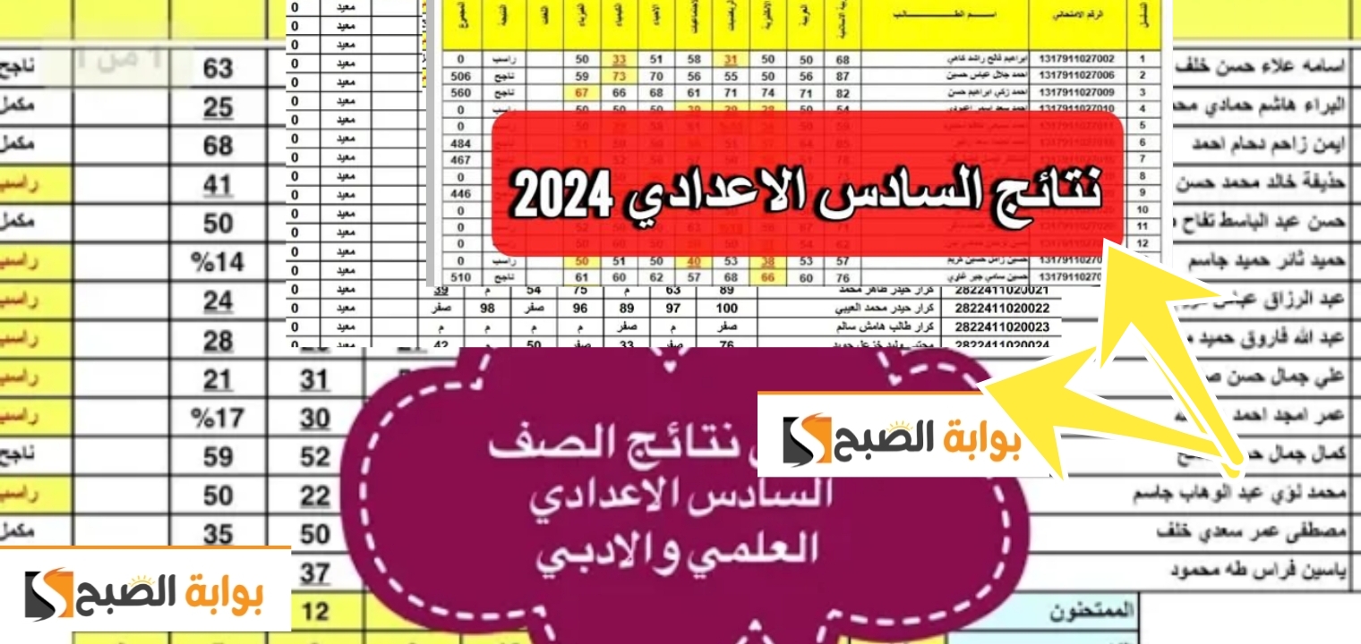نتائج السادس الاعدادي العراق 2024 رابط
