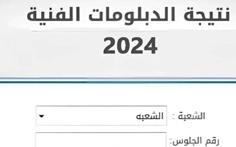 نتيجة الدبلومات الفنية 2024