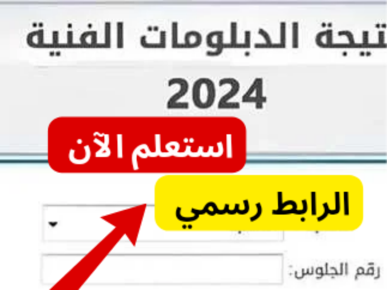 نتيجة الدبلومات الفنية