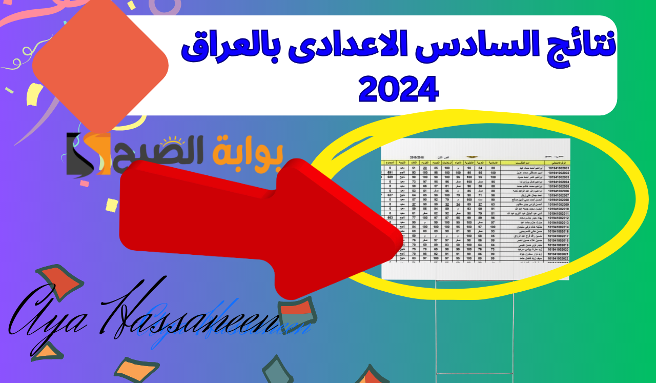 نتيجة السادس الاعدادي