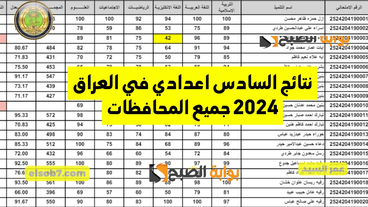 وزارة التربية العراقية نتائج السادس اعدادي 2024