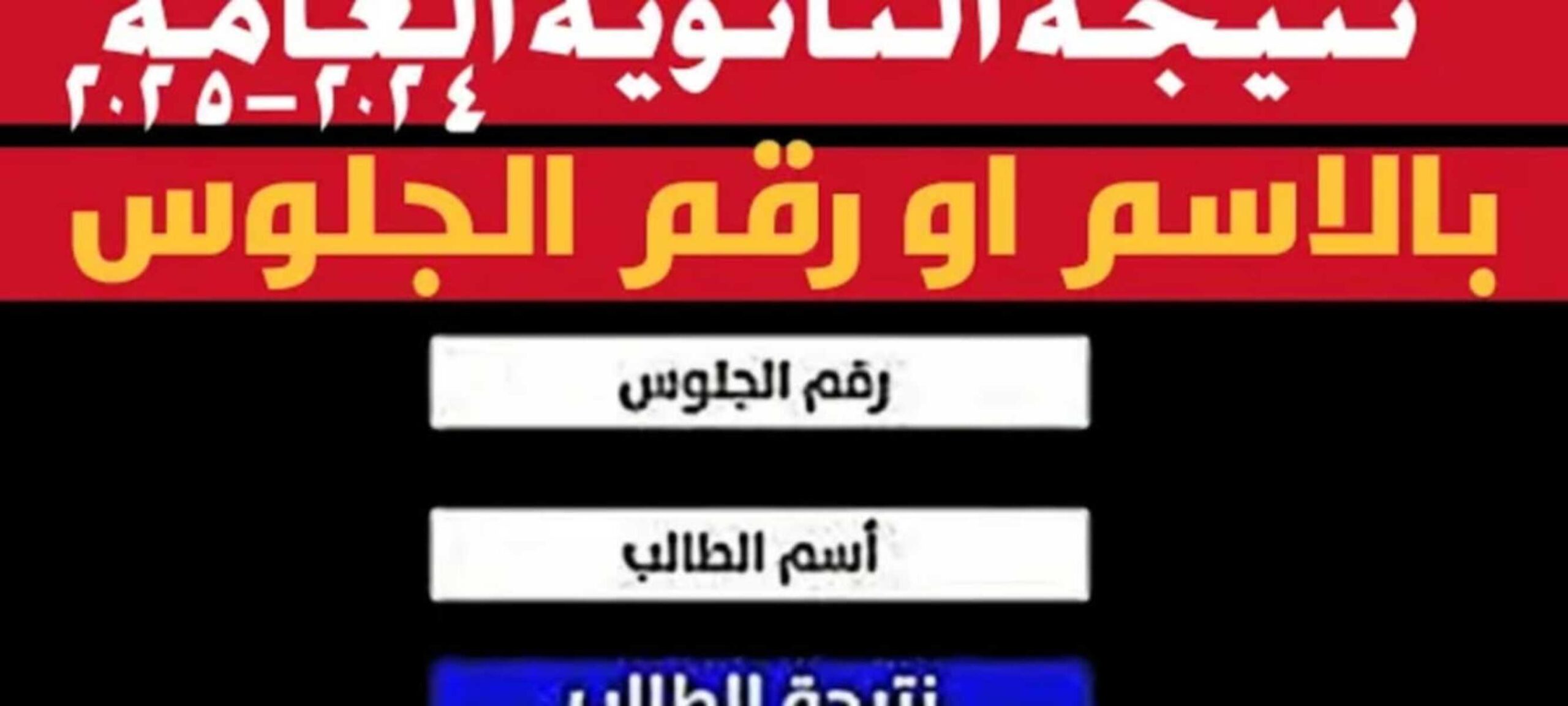 "العلمي والأدبي" الرابط المباشر للاستعلام عن نتائج الثانوية العامة 2024 برقم الجلوس موقع الوزارة