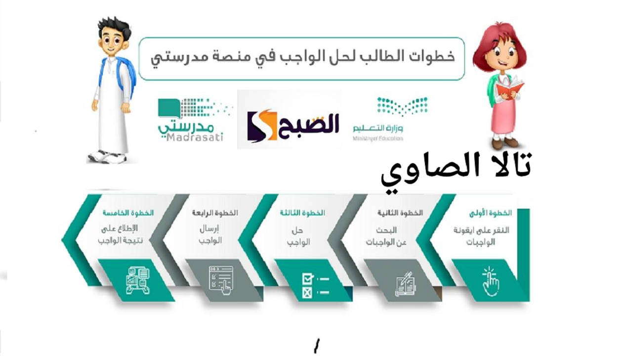Link تسجيل في منصة مدرستي madrasati.sa الحل الواجبات المدرسية للمرحلة الابتدائية 1446