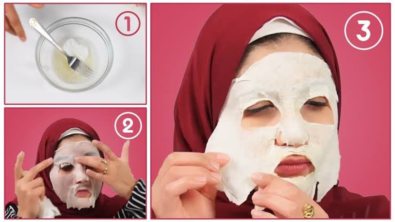 قناع البيض والنشا للبشرة