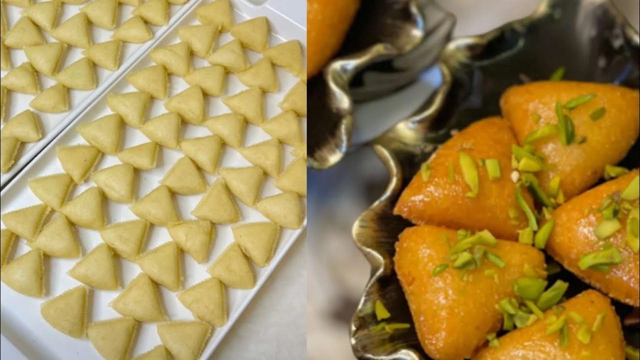 حلى مثلثات السميد