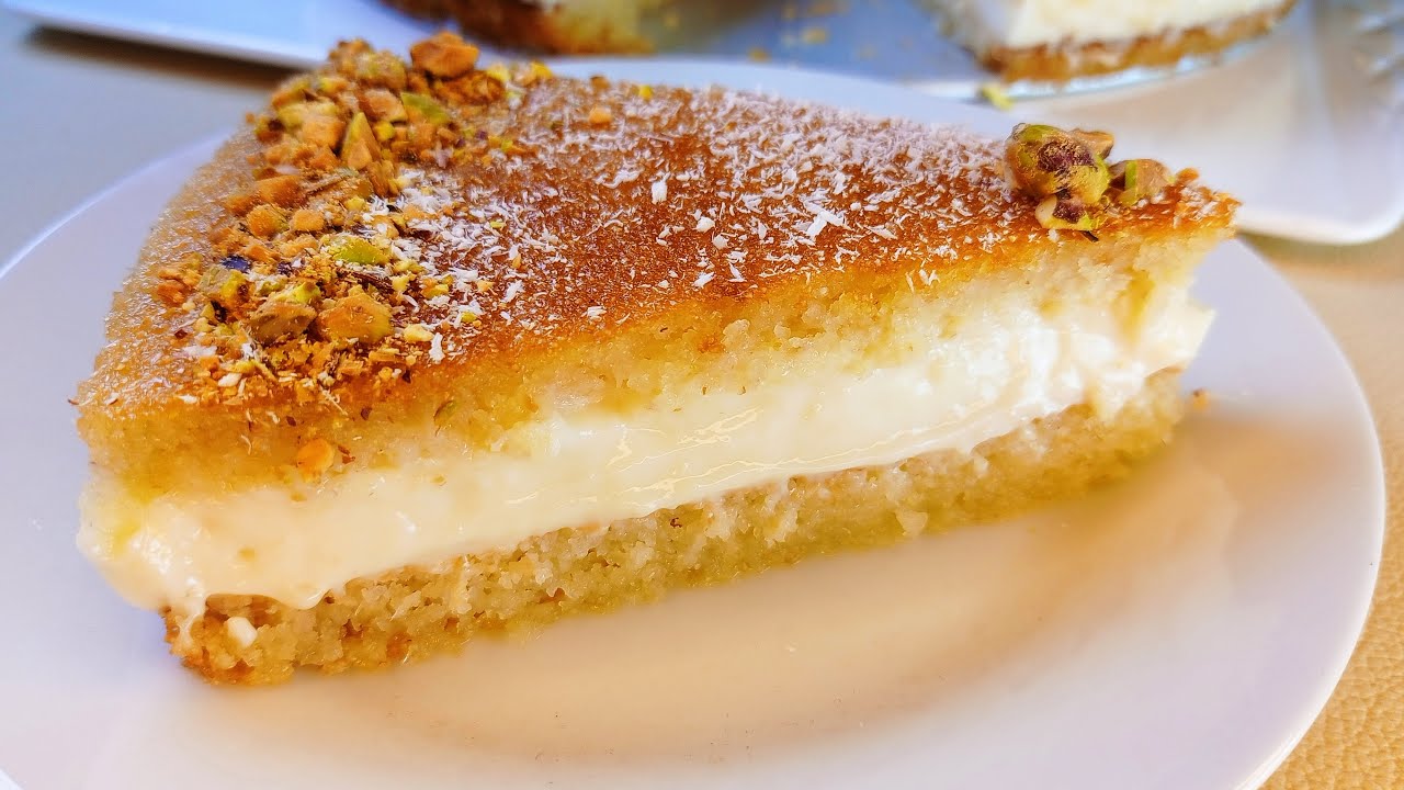 البسبوسة بالقشطة