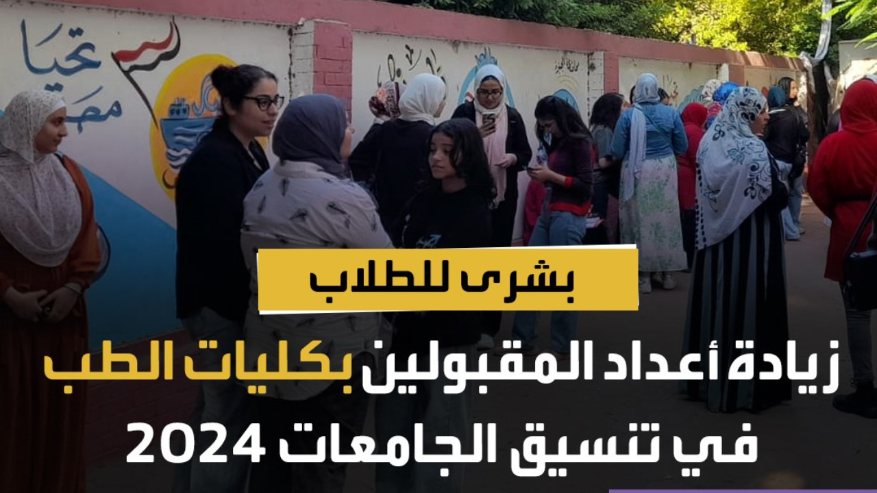 اعداد المقبولين بكليات الطب 2024