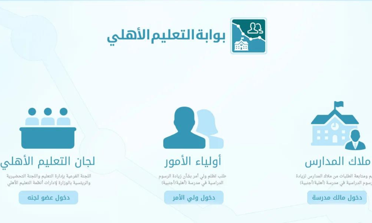 الاستعلام عن الرسوم الدراسية