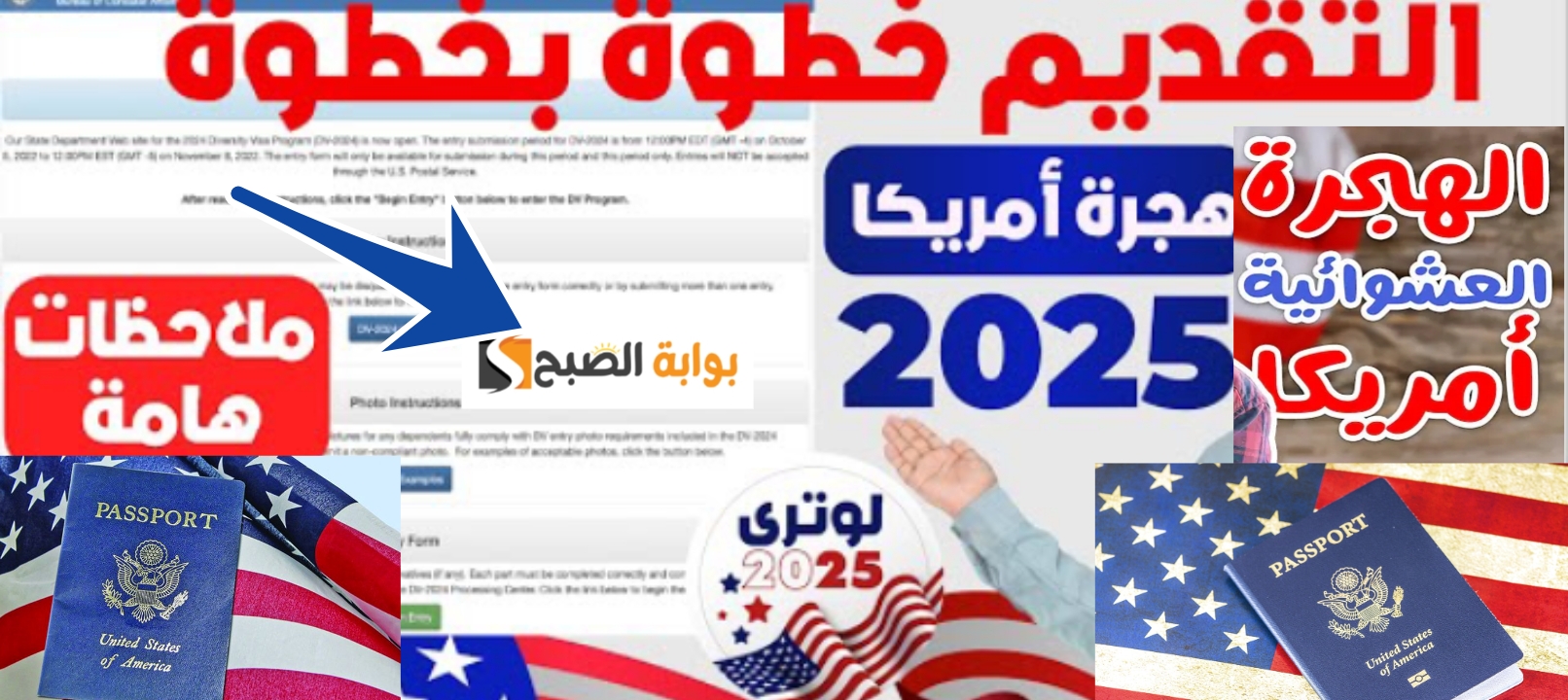 التقديم في الهجرة العشوائية لأمريكا