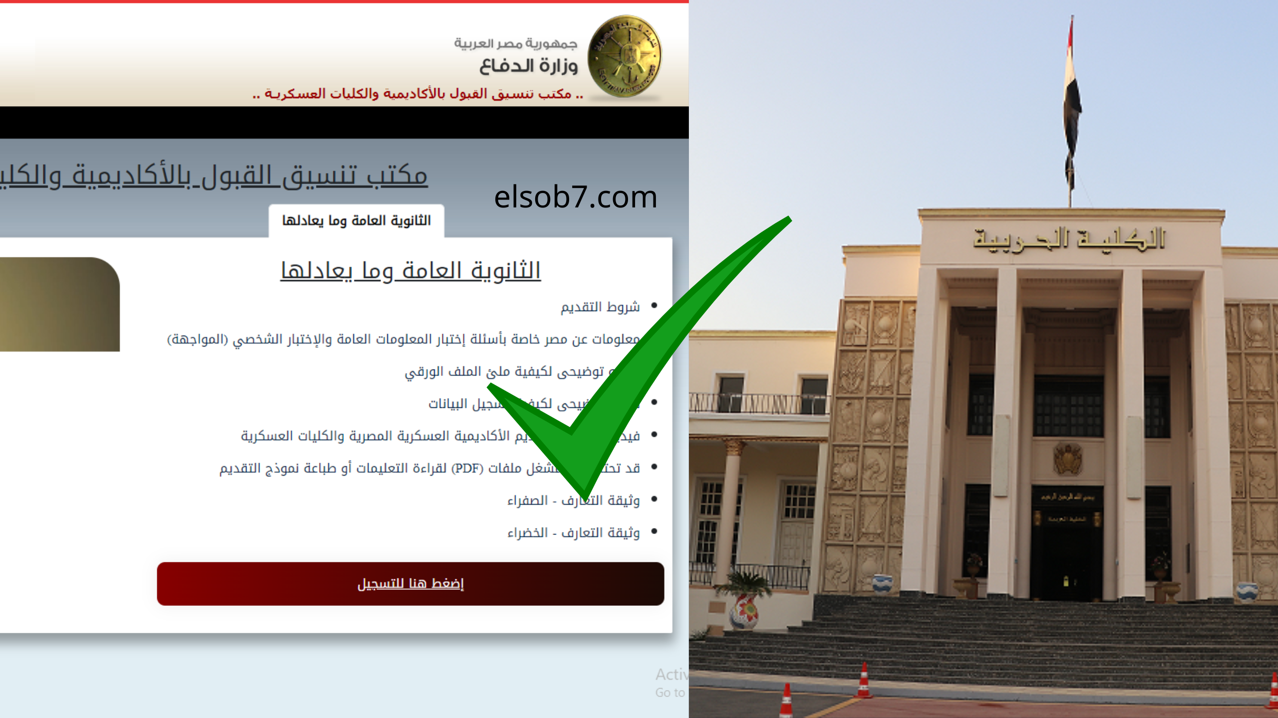 مؤشرات تنسيق الكليات العسكرية 2024