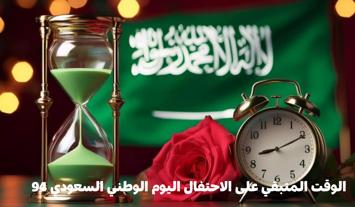 الوقت المتبقي على الاحتفال اليوم الوطني السعودي 94
