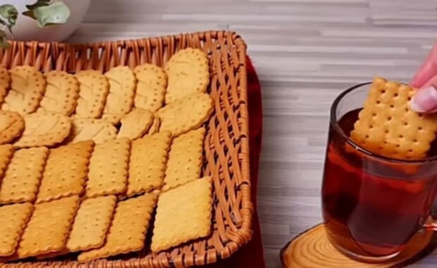 بسكويت الشاي بدون بيض