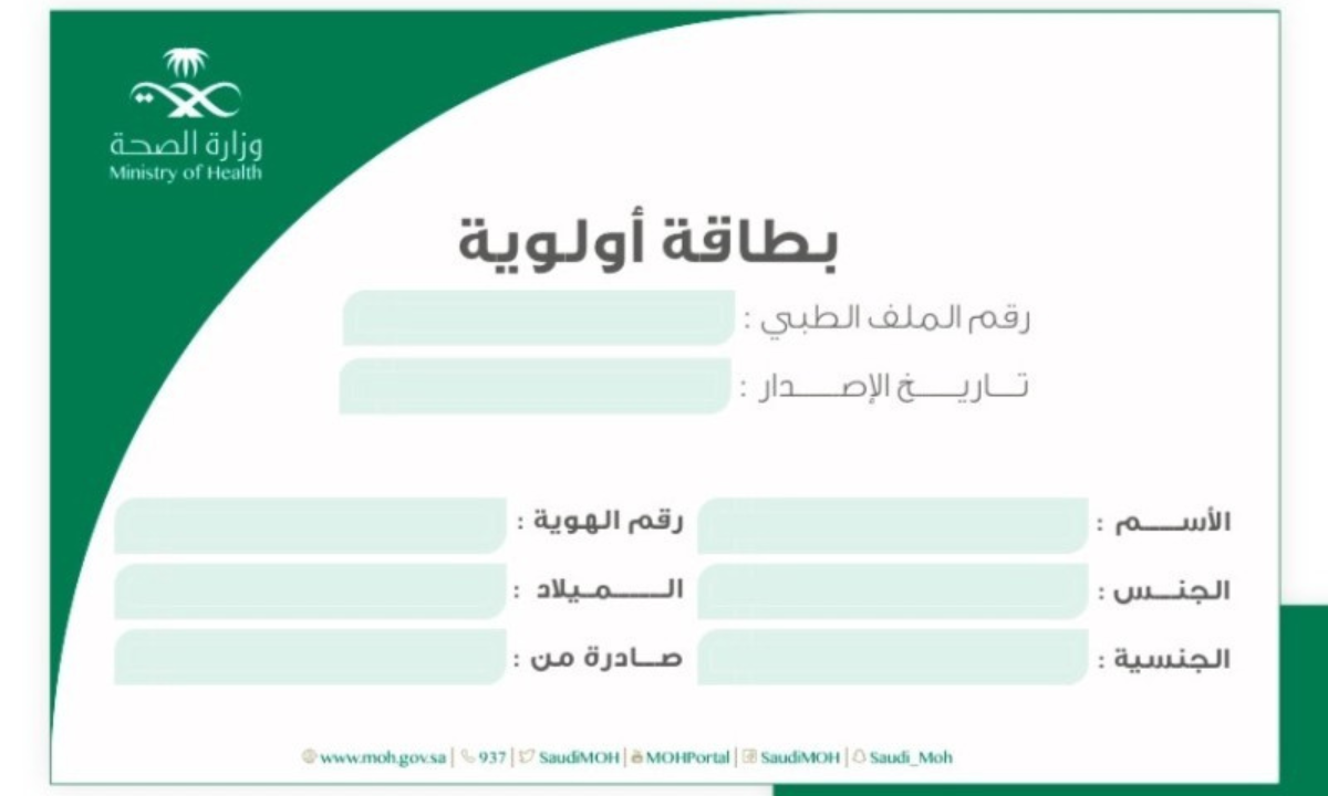 بطاقة أولوية الضمان الاجتماعي