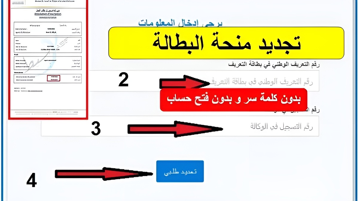 تجديد منحة البطالة 2024
