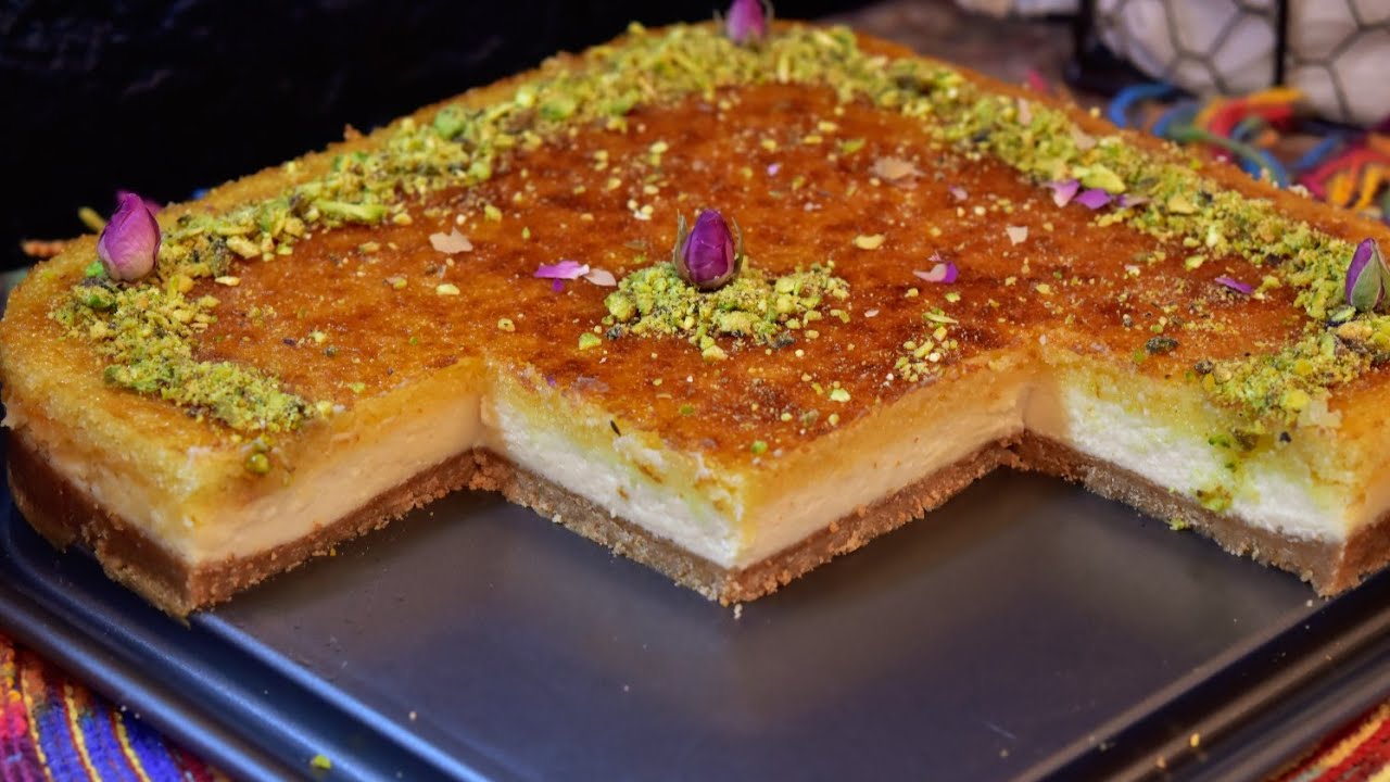 طريقة تشيز كيك البسبوسة