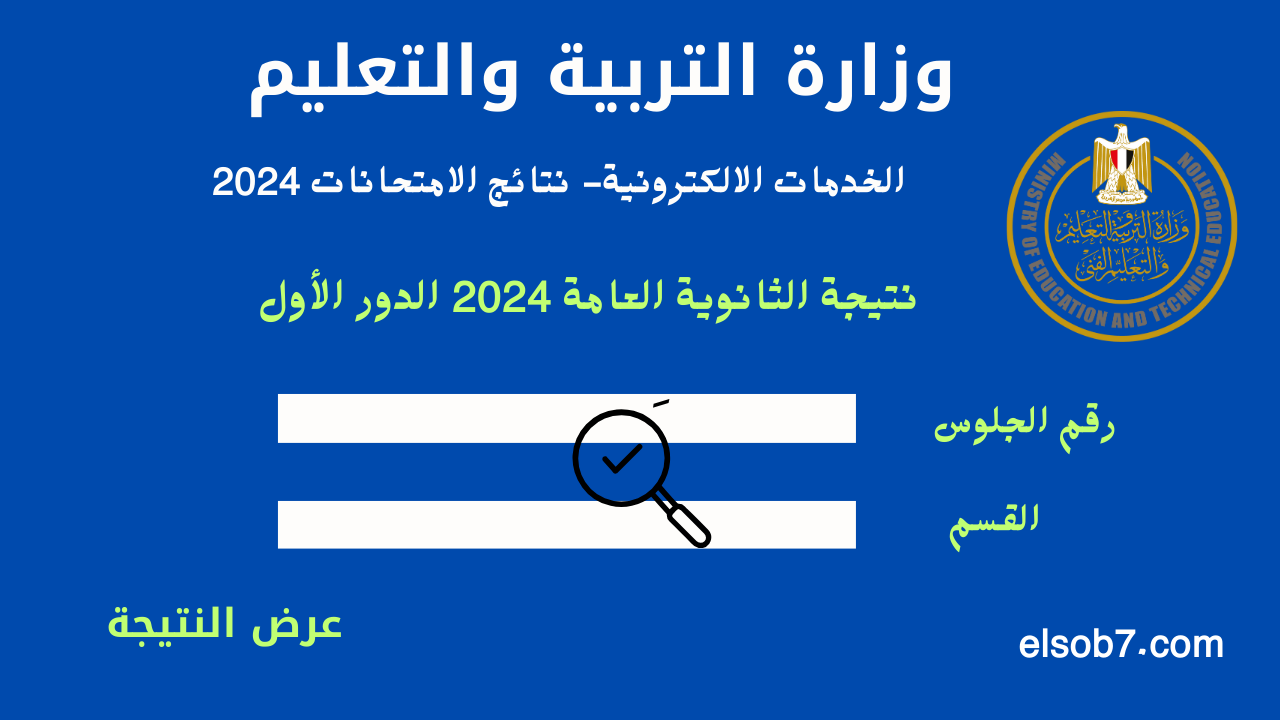 نتيجة الثانوية العامة 2024 اليوم السابع برقم الجلوس
