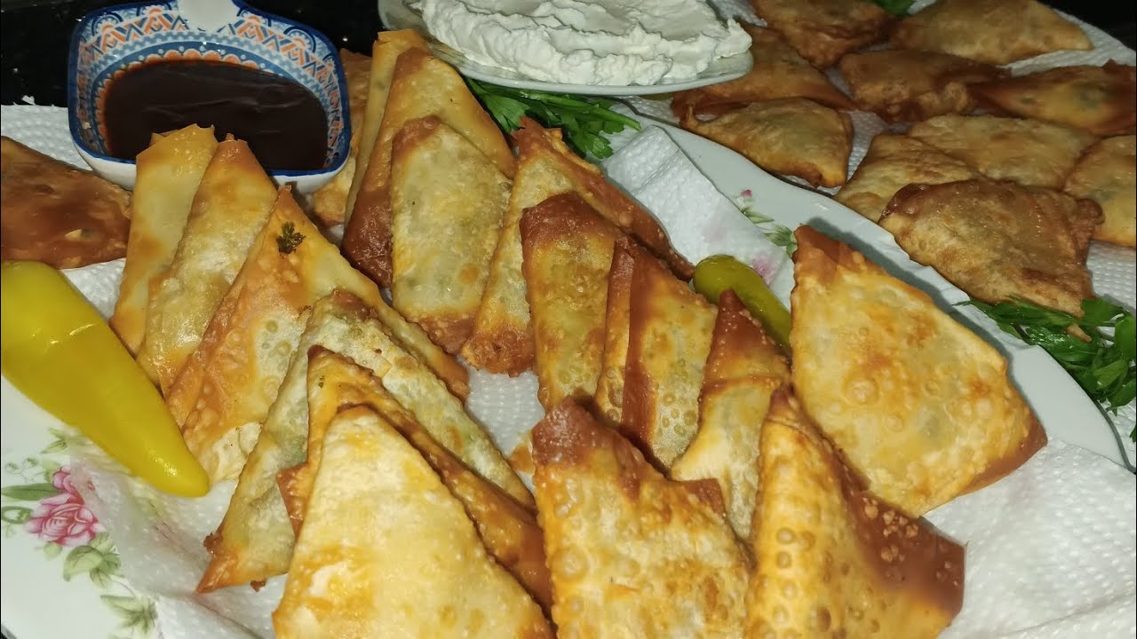 سمبوسة بطاطس بالجبن