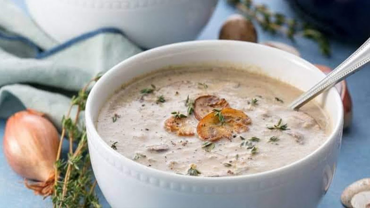 شوربة مشروم بالكريمة